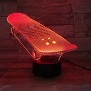 Skateboard 3D Lamp