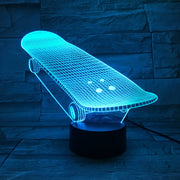 Skateboard 3D Lamp