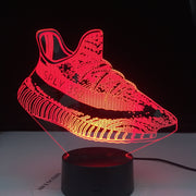 Creative Usb 3D Led Touch Switch Shoes Shape Atmosphere Night Light For Sports Fans Bedroom Movement Lighting Fixture Desk Lamp