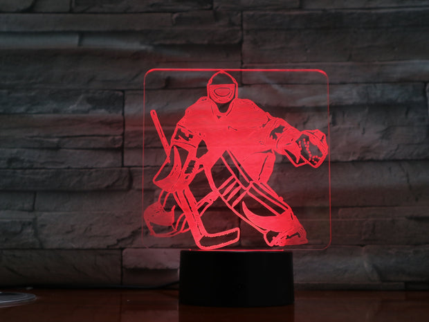 Hockey Goalie 3D Lamp