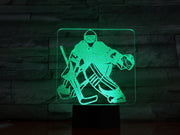 Hockey Goalie 3D Lamp