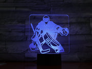 Hockey Goalie 3D Lamp