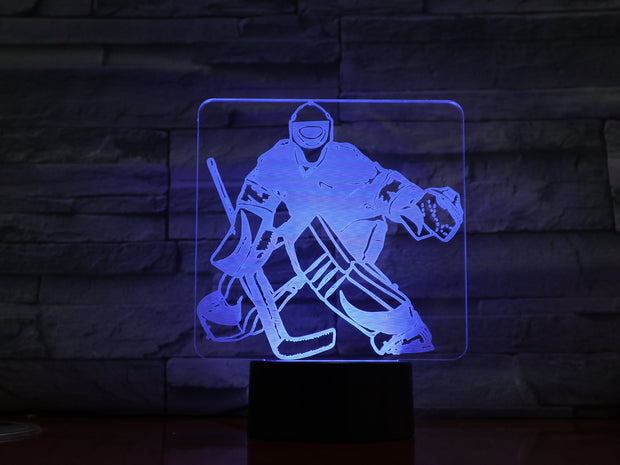 Hockey Goalie 3D Lamp