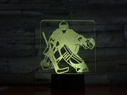 Hockey Goalie 3D Lamp