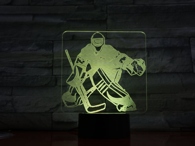 Hockey Goalie 3D Lamp