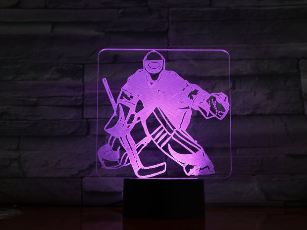 Hockey Goalie 3D Lamp