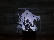 Hockey Goalie 3D Lamp