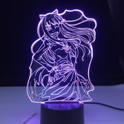 Inuyasha Kikyo Figure Girl Anime 3D Led Night Light for Dorm Decor Nightlight Birthday Gift for Child Kids Bedroom Night Lamp