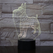 3D Led Night Lights Animal Dogs 7 Colors Changing Doberman Novelty Child Home Pinscher Luminaria Table Lamp Decor Gifts 2081