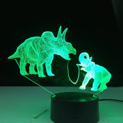 Dinosaur and Elephant Series 7/16 Colors Change LED Table Desk Lamp Kids Gift Home Decoration Touch Led Lamp 3D Night Light