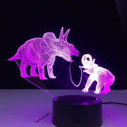 Dinosaur and Elephant Series 7/16 Colors Change LED Table Desk Lamp Kids Gift Home Decoration Touch Led Lamp 3D Night Light