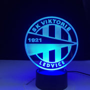 SK Viktorie 1921 LEDVICE Soccer Club Led Night Light 3d Illusion Colors Changing Nightlight for Home Decoration Bedside Lamp
