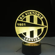 SK Viktorie 1921 LEDVICE Soccer Club Led Night Light 3d Illusion Colors Changing Nightlight for Home Decoration Bedside Lamp