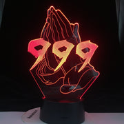 JUICE WRLD NO VANITY 999 CRY BABY GET CAKE DIE YOUNG LOVE All Design SKU 3D LED Lamp EVERYBODY EVERYTHING Dropshipping
