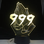 JUICE WRLD NO VANITY 999 CRY BABY GET CAKE DIE YOUNG LOVE All Design SKU 3D LED Lamp EVERYBODY EVERYTHING Dropshipping