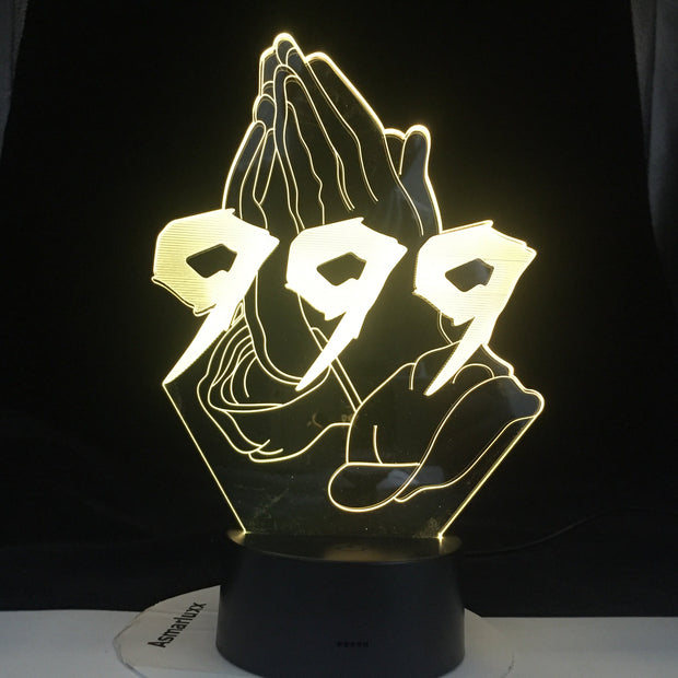JUICE WRLD NO VANITY 999 CRY BABY GET CAKE DIE YOUNG LOVE All Design SKU 3D LED Lamp EVERYBODY EVERYTHING Dropshipping