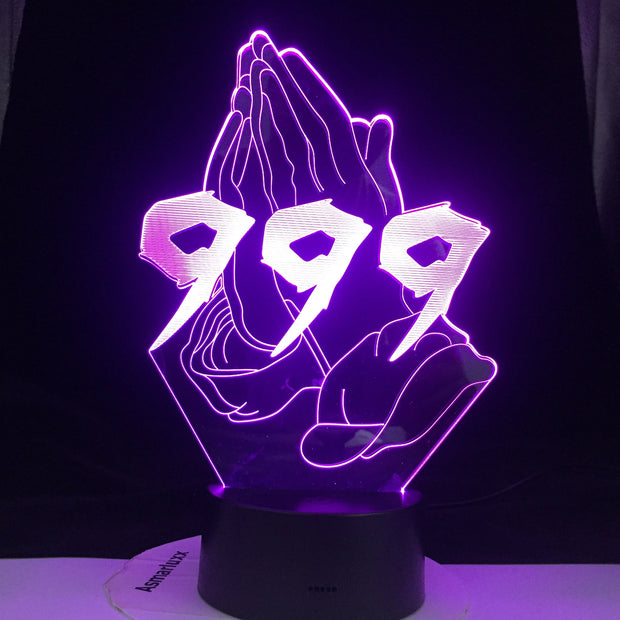 JUICE WRLD NO VANITY 999 CRY BABY GET CAKE DIE YOUNG LOVE All Design SKU 3D LED Lamp EVERYBODY EVERYTHING Dropshipping