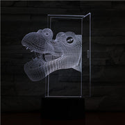 Hippo Head 3D LED Lamp USB Touch Remote Night Light Creative Animal Lamparas Home Bar Party Cool Table Beside Decoration 1512