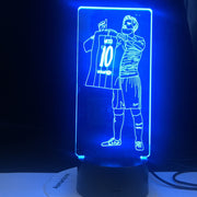 Messi Football Star 10 Figure Led Night Light for Home Room Decoration Nightlight Something about Football Gift Table 3d Lamp