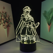 Akame Ga Kill Anime 3D Lamp Esdeath LED Night Light for Birthday Gift Room Decor Nightlight Manga Esdeath Figure Neon Light