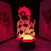 Demon Slayer Tanjiro Kamado Figure 3D Night Lamp for Child Bedroom Decor Nightlight Kids Gif LED Night Light Demon Slayert