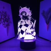 Demon Slayer Tanjiro Kamado Figure 3D Night Lamp for Child Bedroom Decor Nightlight Kids Gif LED Night Light Demon Slayert