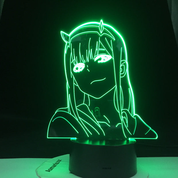 Anime 3d Lamp Zero Two Figure Nightlight Kids Child Girls Bedroom Decor Light Manga Gift Night Light Lamp Darling In The Franxx