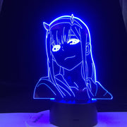 Anime 3d Lamp Zero Two Figure Nightlight Kids Child Girls Bedroom Decor Light Manga Gift Night Light Lamp Darling In The Franxx