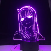 Anime 3d Lamp Zero Two Figure Nightlight Kids Child Girls Bedroom Decor Light Manga Gift Night Light Lamp Darling In The Franxx