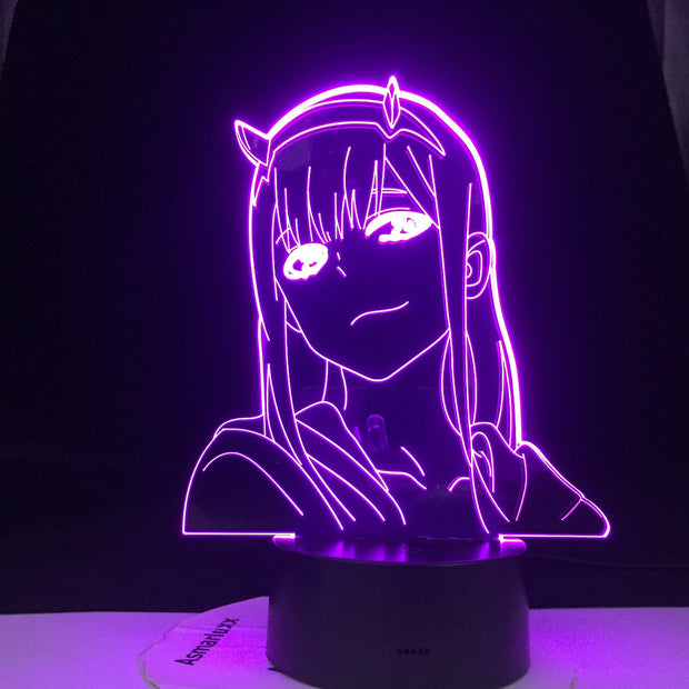 Anime 3d Lamp Zero Two Figure Nightlight Kids Child Girls Bedroom Decor Light Manga Gift Night Light Lamp Darling In The Franxx
