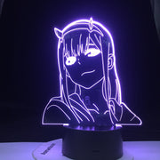 Anime 3d Lamp Zero Two Figure Nightlight Kids Child Girls Bedroom Decor Light Manga Gift Night Light Lamp Darling In The Franxx
