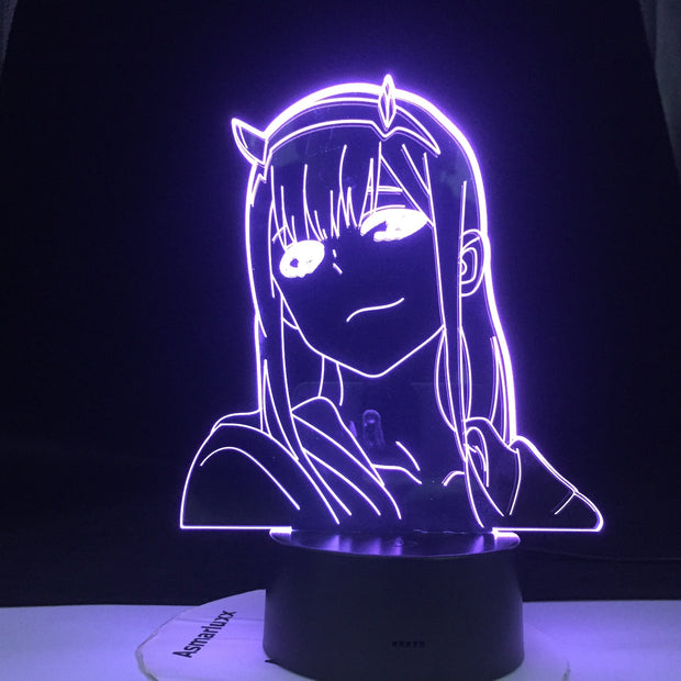 Anime 3d Lamp Zero Two Figure Nightlight Kids Child Girls Bedroom Decor Light Manga Gift Night Light Lamp Darling In The Franxx