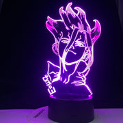 Dr Stone Figure Anime Table 3d Lamp for Kids Child Bedroom Decor Nightlight Manga Gift for Him Acrylic Led Night Light Lamp