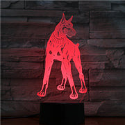 3D Dog Colorful Table Lamp Touch Control 7 Color Changing Acrylic Baby Night Light USB Decorative Kids Christmas Gifts 1419