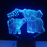 Touch Led Lamp 3D Night Light Elephant Series 7/16 Colors Change LED Table Desk Lamp Kids Christma Gift Home Decoration D30