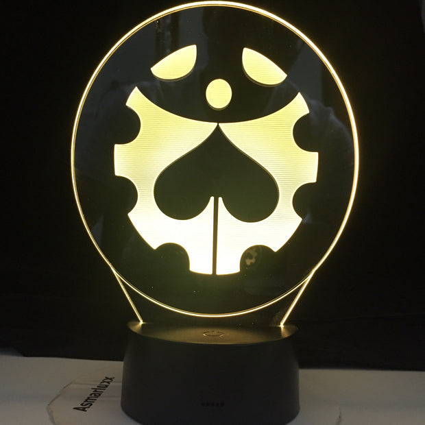 JoJo's Bizarre Adventure Logo Manga Design Led Night Light Touch Sensor Colorful Nightlight for Kids Bedroom Decor 3d Lamp Gift