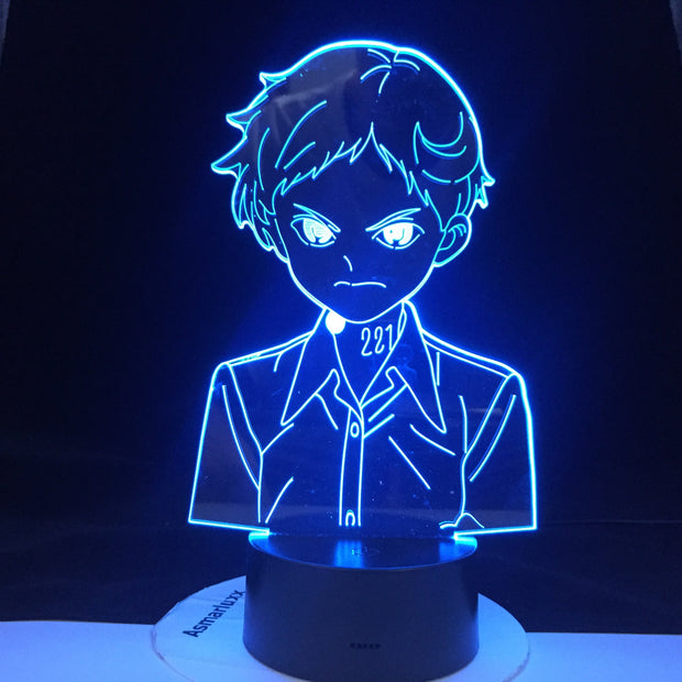 The Promised Neverland Led Night Light for Home Room Decor Kids Child Nightlight Bedside Desk Lamp Emma Figure Japanese Manga