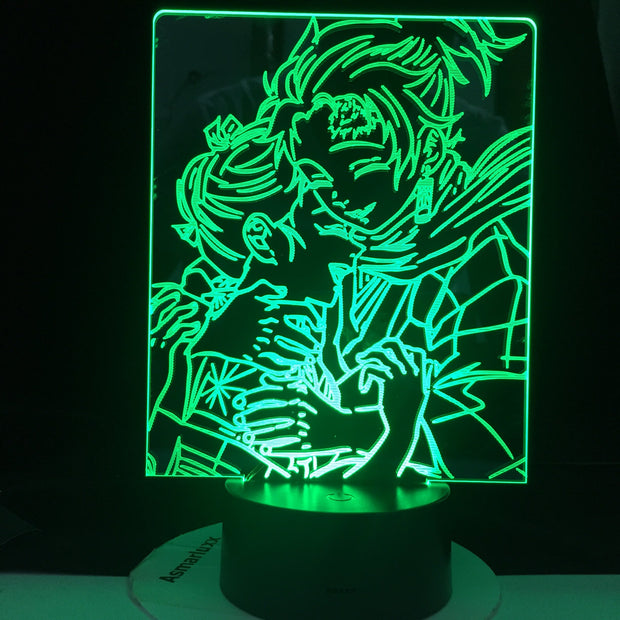 Dropshipping 3D Lamp Love Naruto Akatsuki Bright Base Base Atmosphere Best Gift Battery Powered Usb Led Night Light Lamp