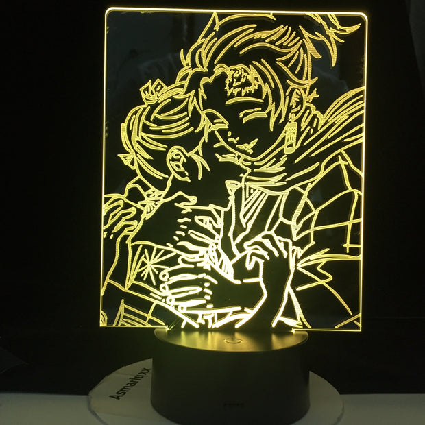 Dropshipping 3D Lamp Love Naruto Akatsuki Bright Base Base Atmosphere Best Gift Battery Powered Usb Led Night Light Lamp