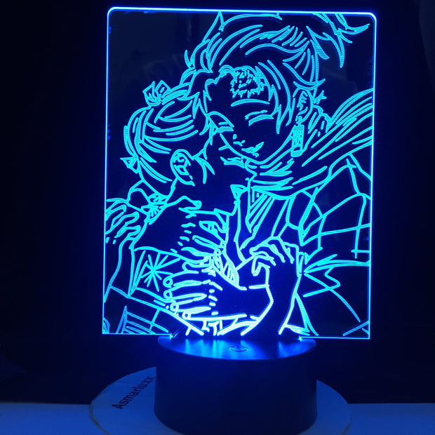 Dropshipping 3D Lamp Love Naruto Akatsuki Bright Base Base Atmosphere Best Gift Battery Powered Usb Led Night Light Lamp