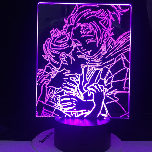 Dropshipping 3D Lamp Love Naruto Akatsuki Bright Base Base Atmosphere Best Gift Battery Powered Usb Led Night Light Lamp