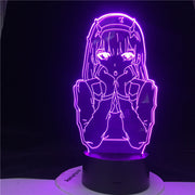 Zero Two Figure Nightlight Kids Child Girls Anime 3d Lamp Bedroom Decor Light Manga Gift Night Light Lamp Darling In The Franxx