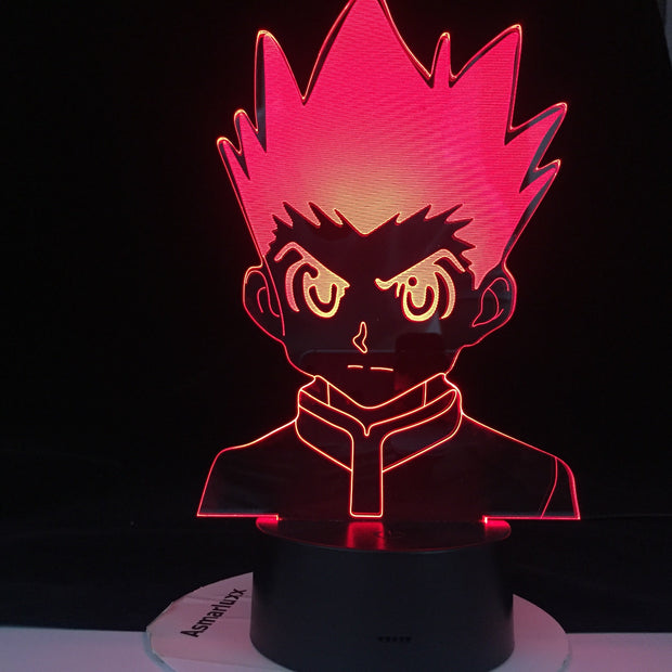 Zoldyck Figure Acrylic Led Night Light 3d Lamp Anime Hunter X Hunter Bedroom Decor Light for Kid Child Birthday HXH Illumi Gift