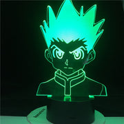 HXH Illumi Zoldyck Figure Acrylic Led Night Light 3d Lamp Anime Hunter X Hunter Bedroom Decor Light for Kid Child Birthday Gift