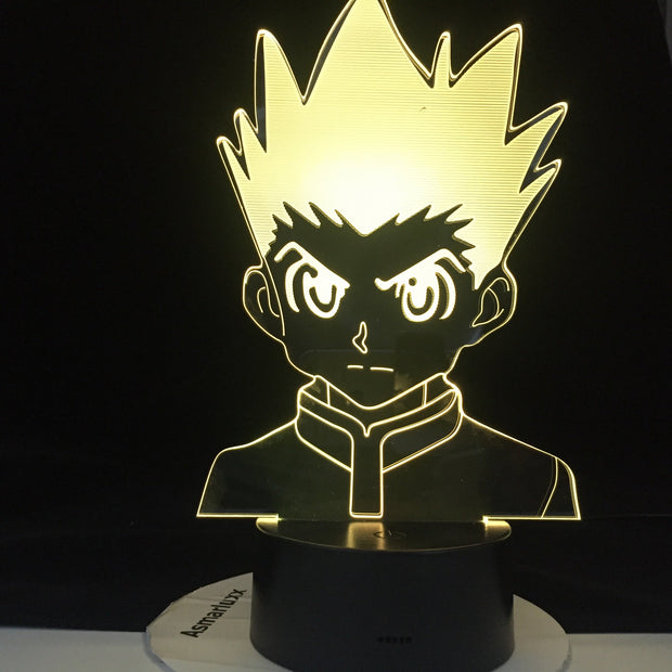 Zoldyck Figure Acrylic Led Night Light 3d Lamp Anime Hunter X Hunter Bedroom Decor Light for Kid Child Birthday HXH Illumi Gift
