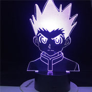 HXH Illumi Zoldyck Figure Acrylic Led Night Light 3d Lamp Anime Hunter X Hunter Bedroom Decor Light for Kid Child Birthday Gift