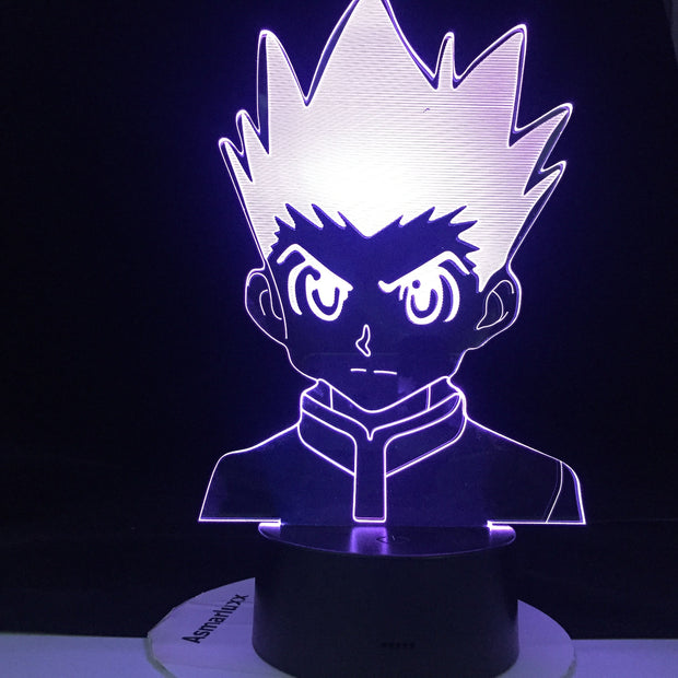 Zoldyck Figure Acrylic Led Night Light 3d Lamp Anime Hunter X Hunter Bedroom Decor Light for Kid Child Birthday HXH Illumi Gift