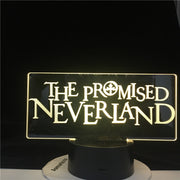 THE PROMISED NEVERLAND LOGO LED ANIME LAMP Led Night Light Touch Colorful Nightlight for Home Decor 16 Colors Remote Control