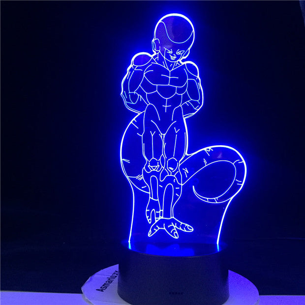 FRIEZA 3d LED ANIME LAMP DRAGON BALL Z SUPER Figure Acrylic Led Night Light for Kids Bedroom Decor Nightlight 3d Illusion Light