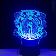 Jesus Figure Character 3d Table Lamp for Children Bedroon Decoration Led Remote Control Night Light Table LED Light